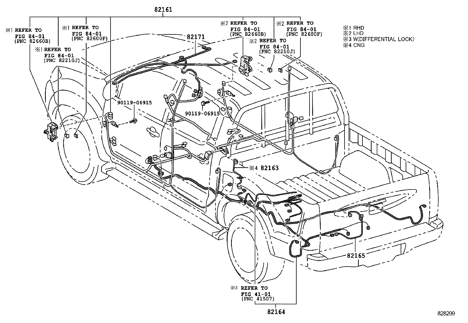  HILUX |  WIRING CLAMP