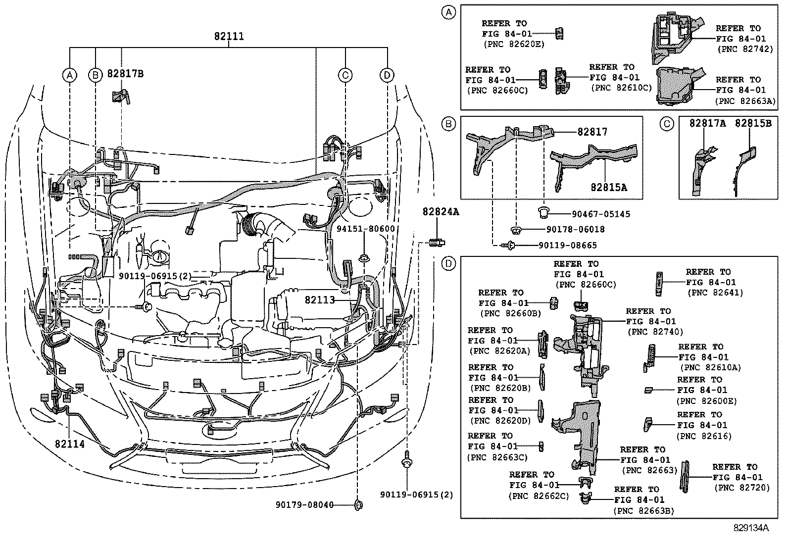  ES250 350 300H |  WIRING CLAMP