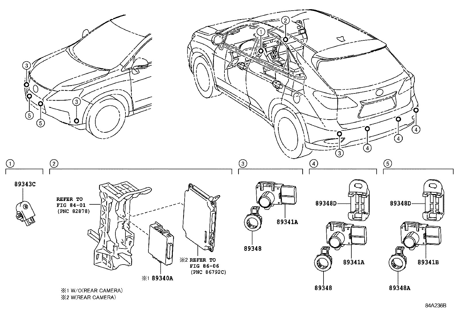  RX270 350 450H |  CLEARANCE BACK SONAR