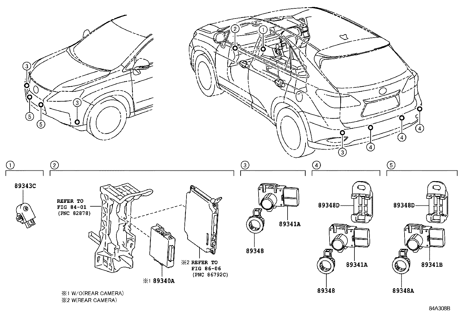  RX270 350 450H |  CLEARANCE BACK SONAR