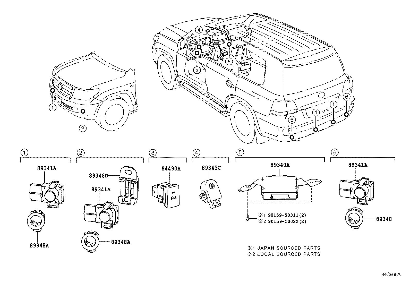  LAND CRUISER CHINA |  CLEARANCE BACK SONAR