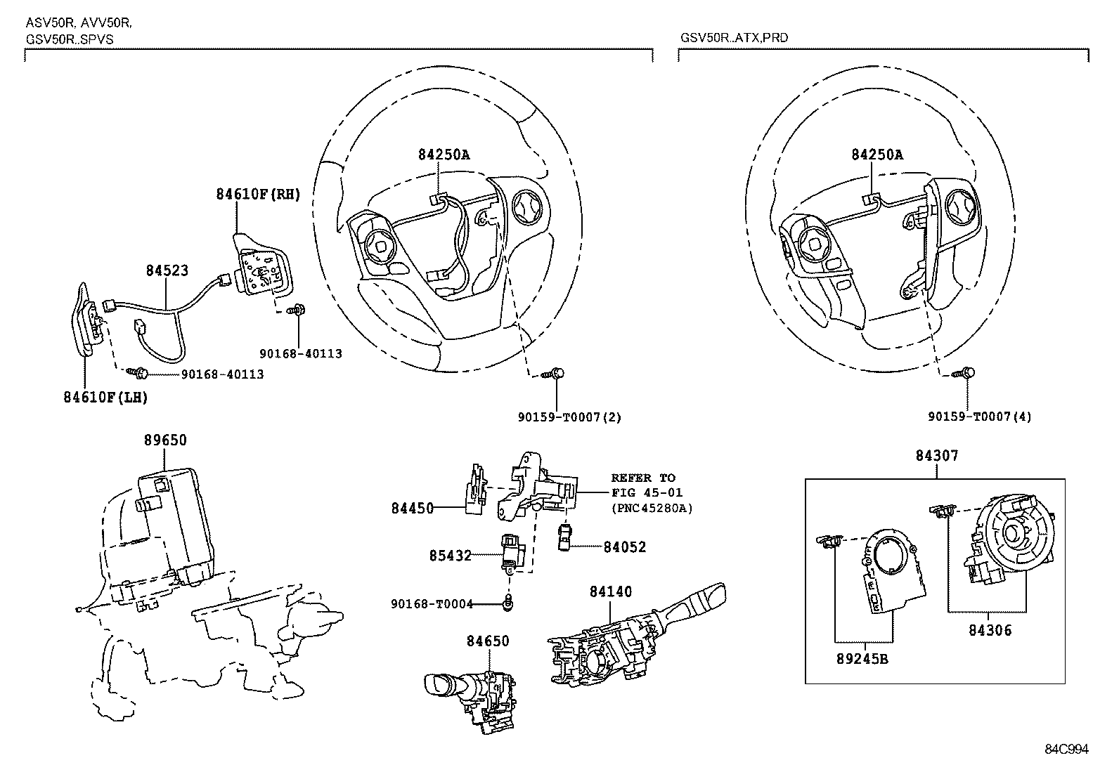  CAMRY AURION HV ARL |  SWITCH RELAY COMPUTER