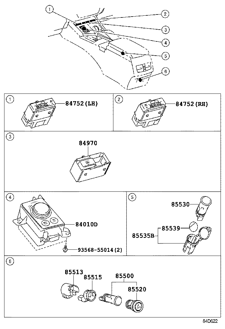  ES250 350 300H |  SWITCH RELAY COMPUTER