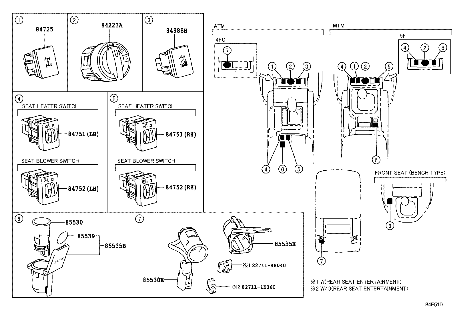  LAND CRUISER PRADO |  SWITCH RELAY COMPUTER