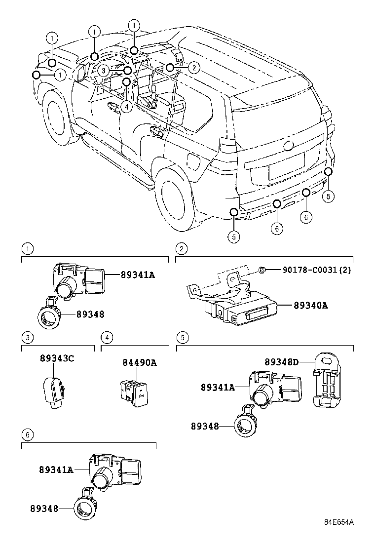  LAND CRUISER PRADO |  CLEARANCE BACK SONAR
