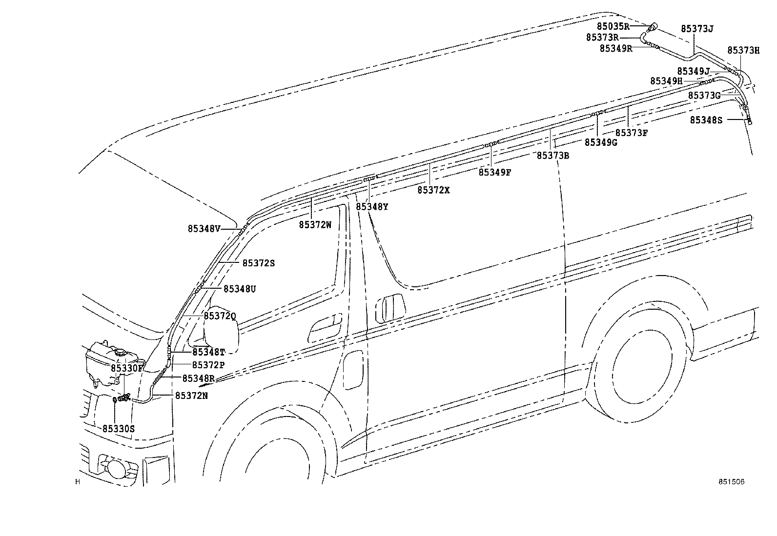  HIACE |  REAR WASHER