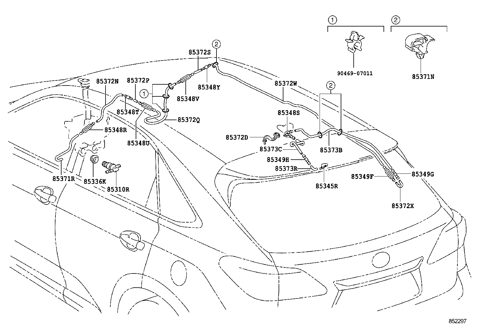  RX270 350 450H |  REAR WASHER