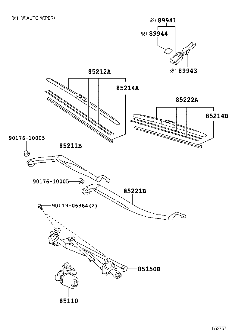  CAMRY AURION HV ARL |  WINDSHIELD WIPER