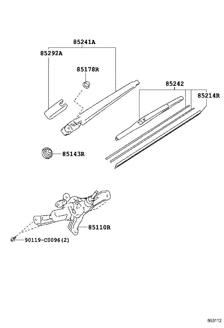  YARIS |  REAR WIPER