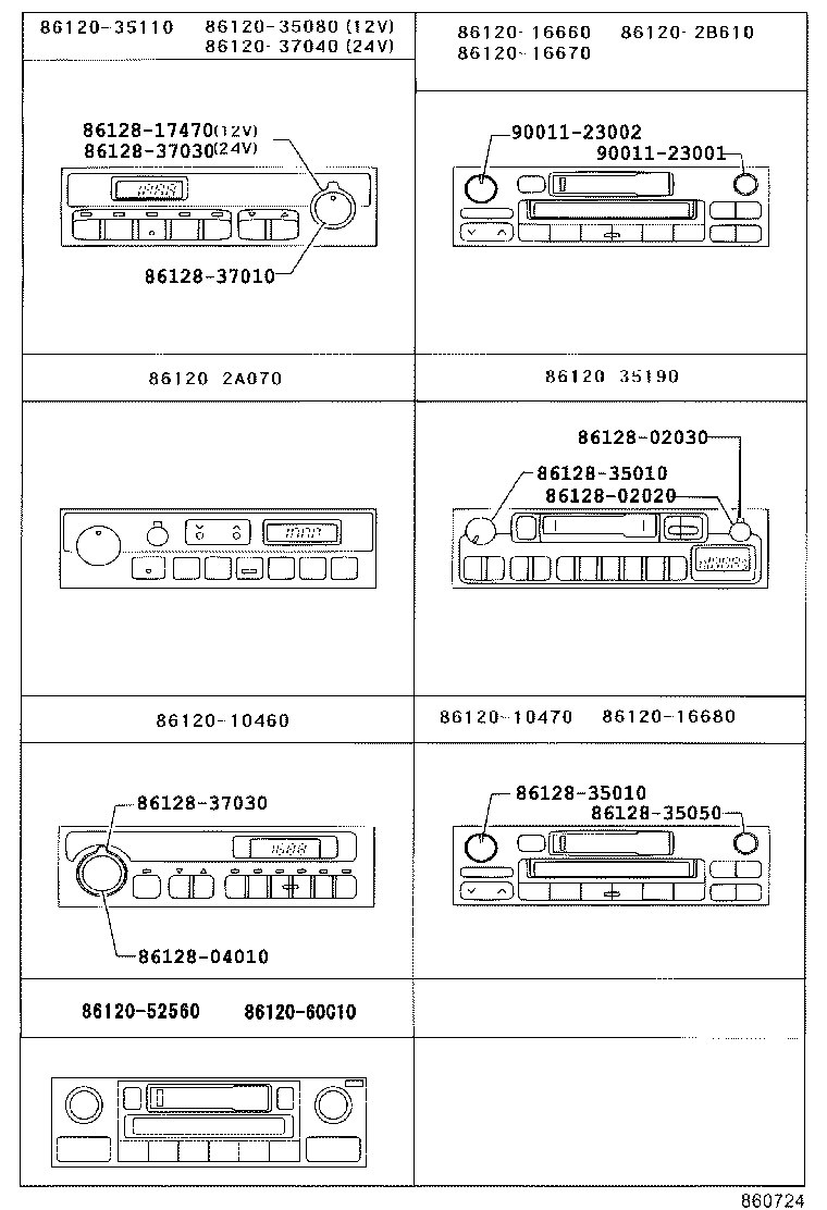  LAND CRUISER 70 |  RADIO RECEIVER AMPLIFIER CONDENSER