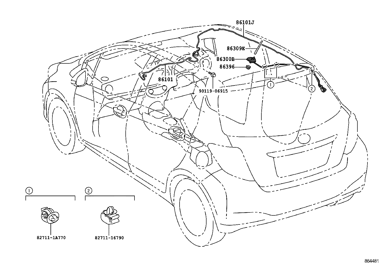  YARIS |  ANTENNA