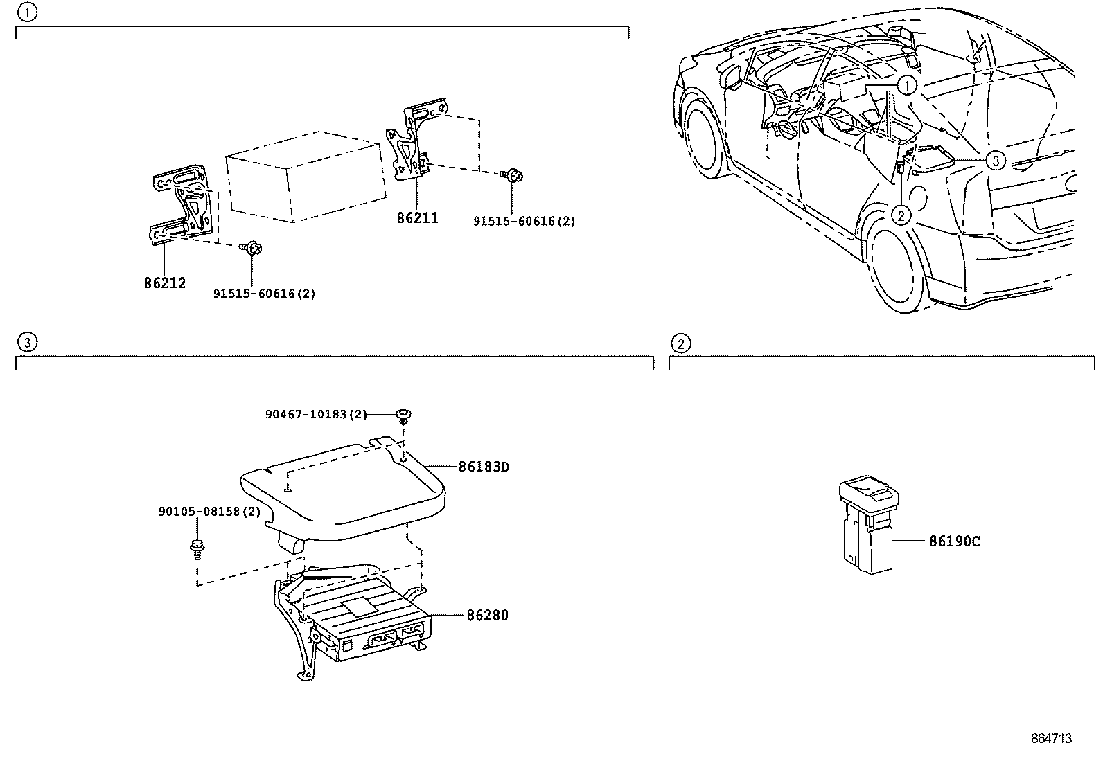  PRIUS |  RADIO RECEIVER AMPLIFIER CONDENSER