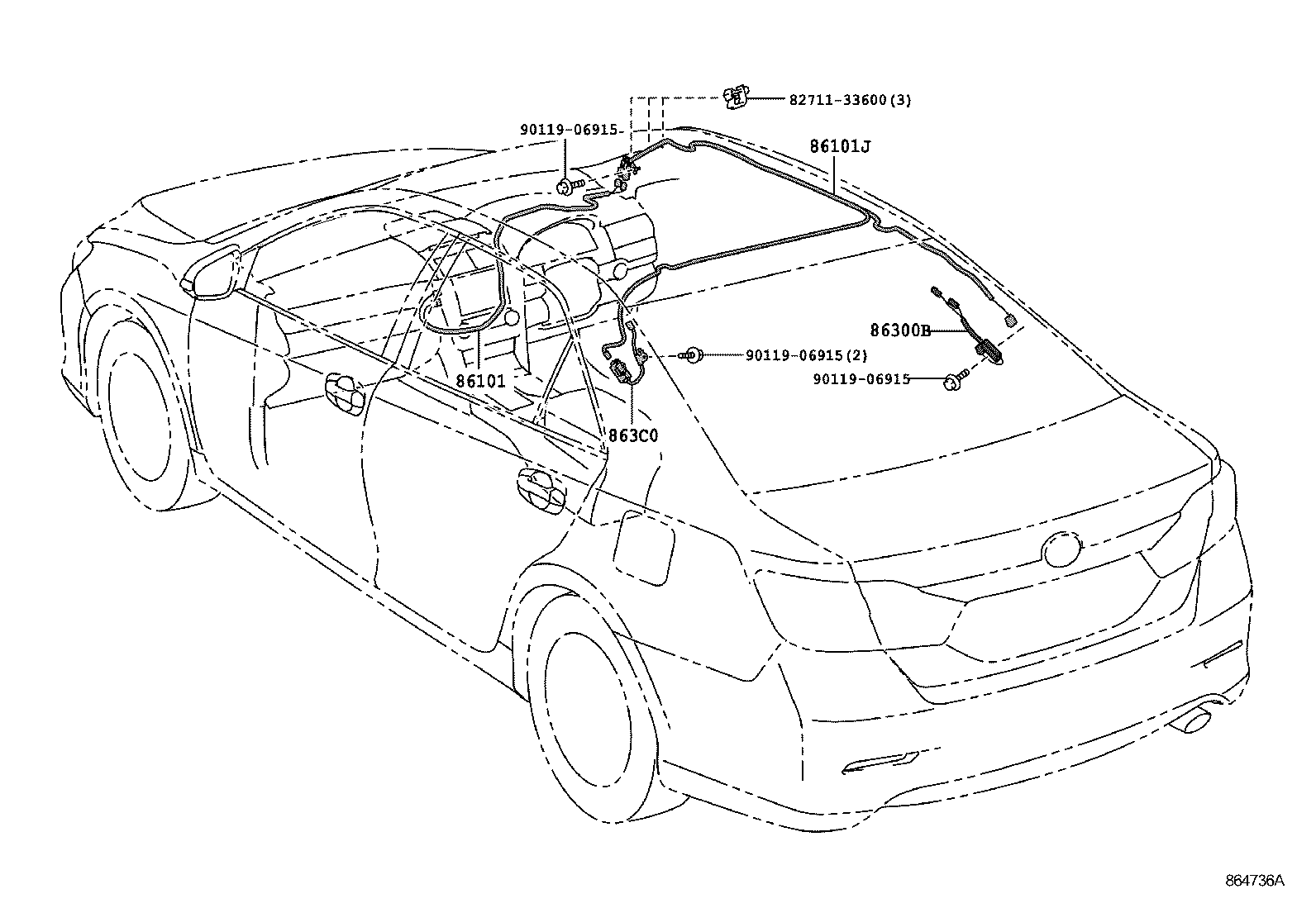  CAMRY AURION HV ARL |  ANTENNA