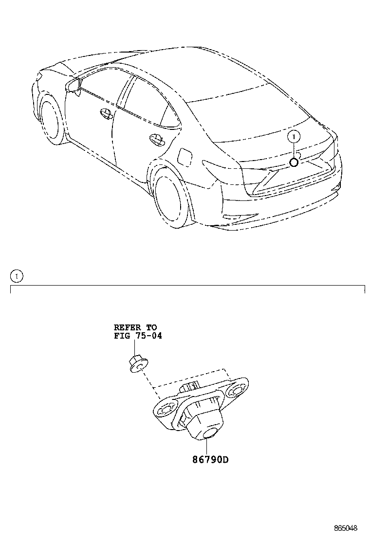  ES250 350 300H |  REAR MONITOR DISPLAY CAMERA