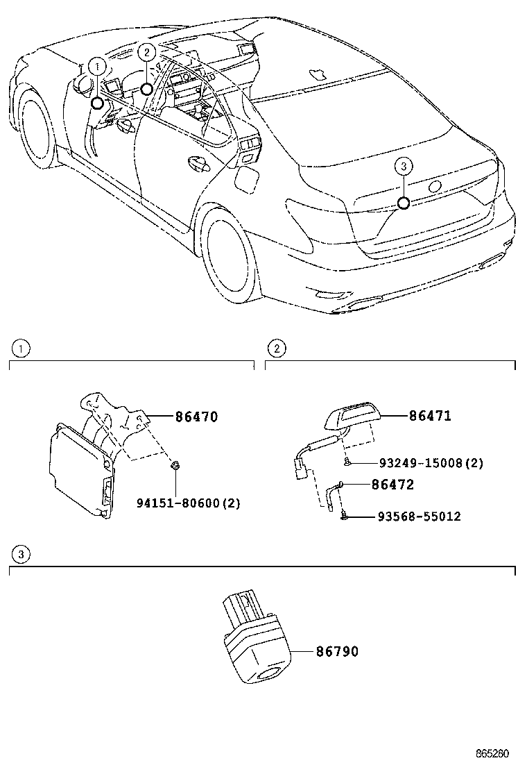  LS600H 600HL |  REAR MONITOR DISPLAY CAMERA