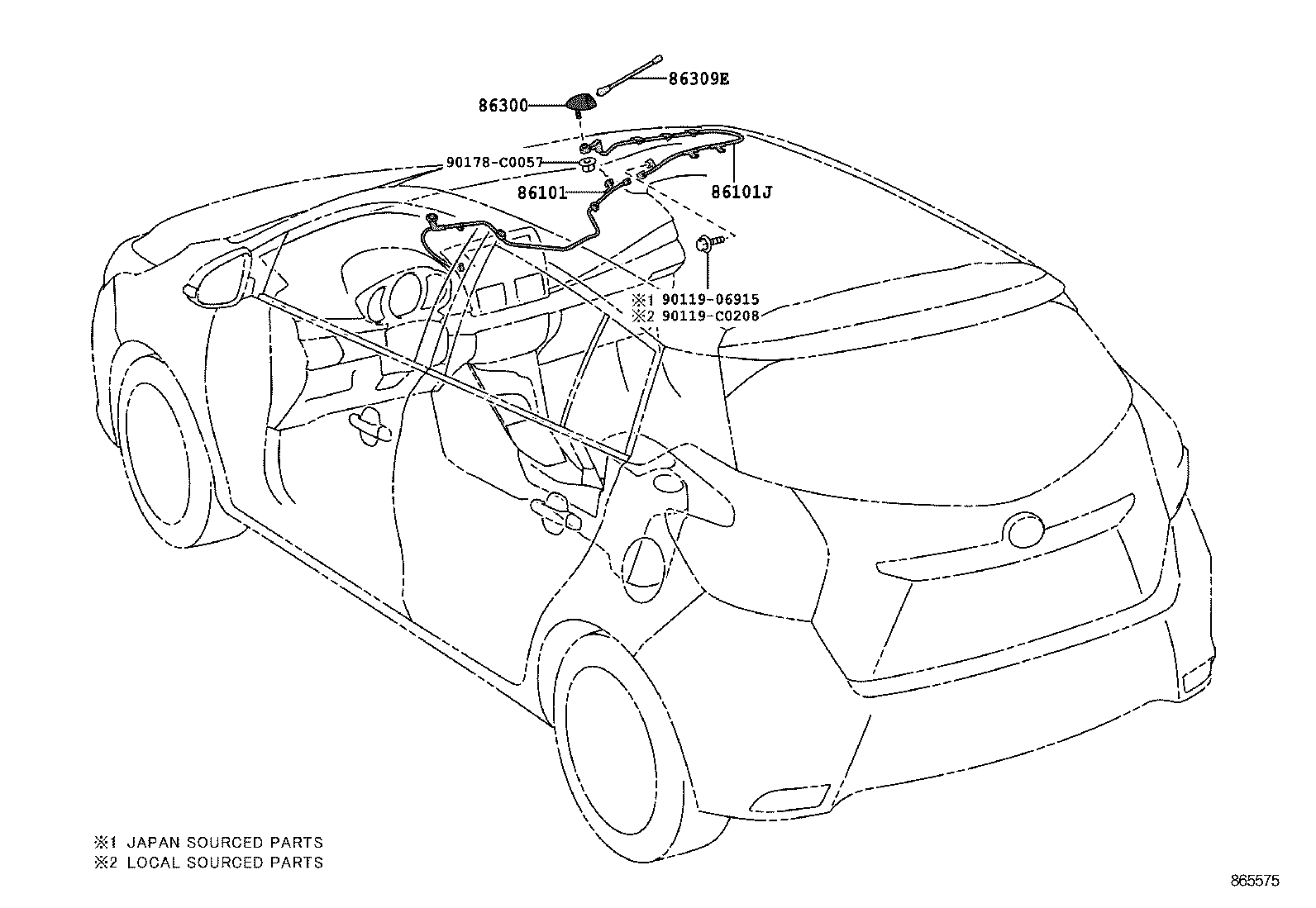  YARIS |  ANTENNA