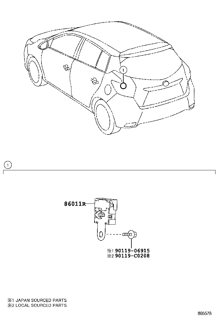  YARIS |  RADIO RECEIVER AMPLIFIER CONDENSER