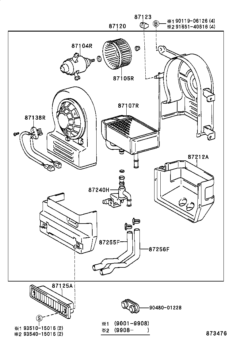  LAND CRUISER 70 |  HEATING AIR CONDITIONING HEATER UNIT BLOWER