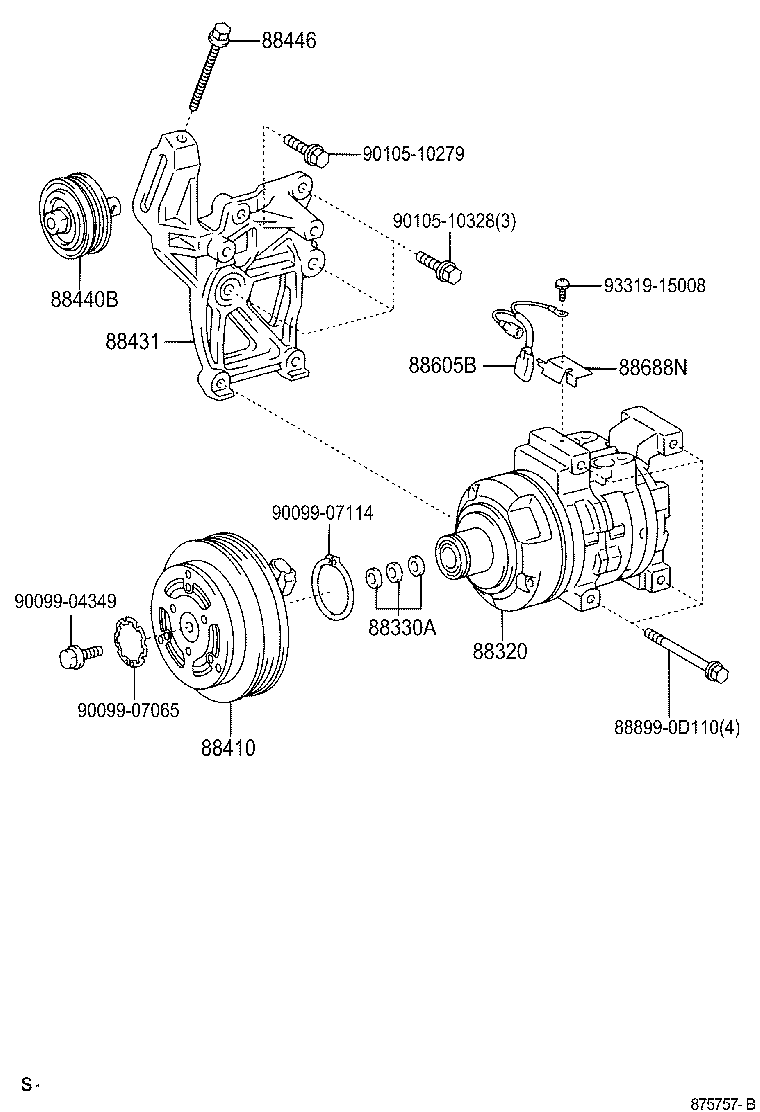  VIOS SOLUNA VIOS |  HEATING AIR CONDITIONING COMPRESSOR