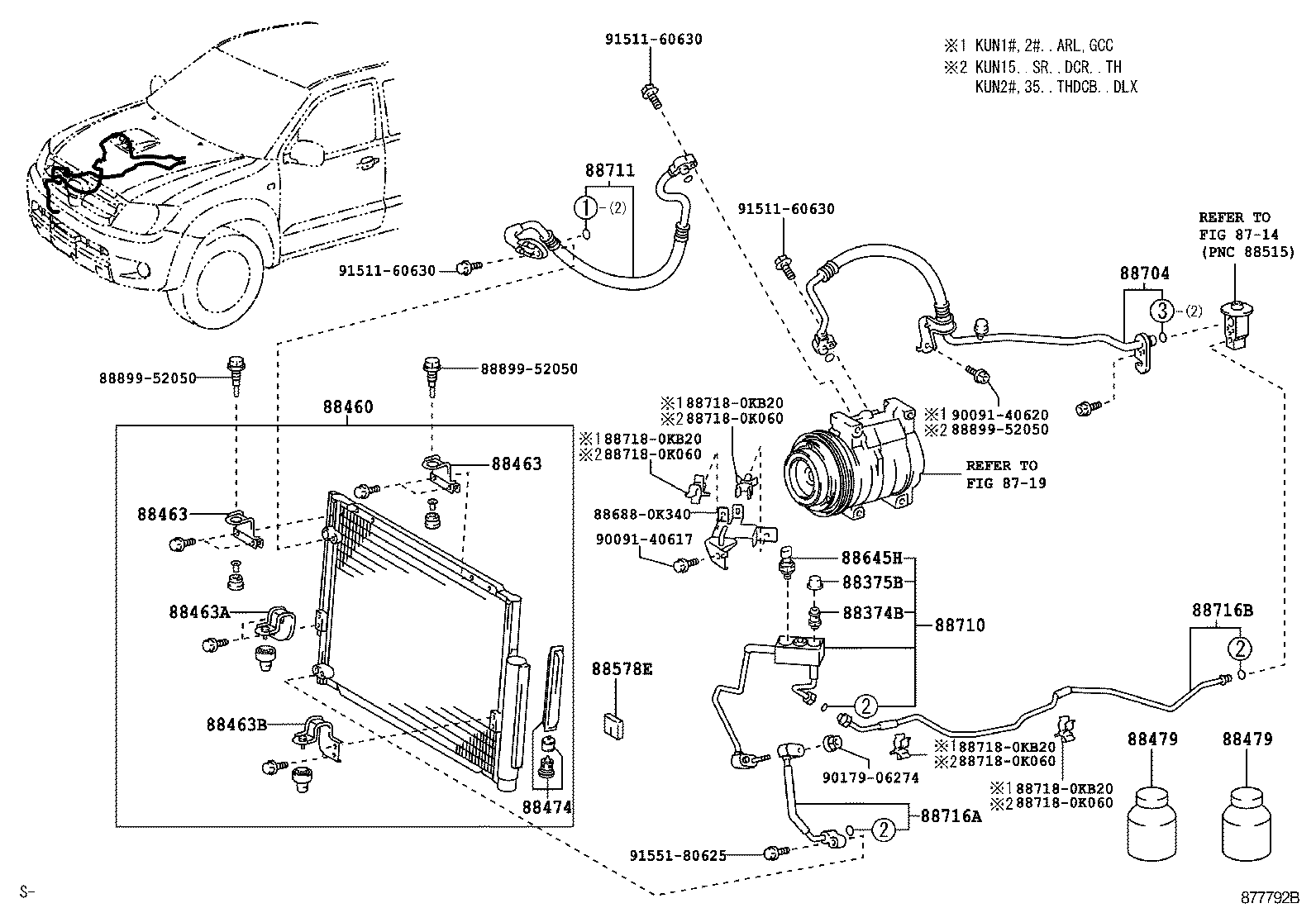  HILUX |  HEATING AIR CONDITIONING COOLER PIPING