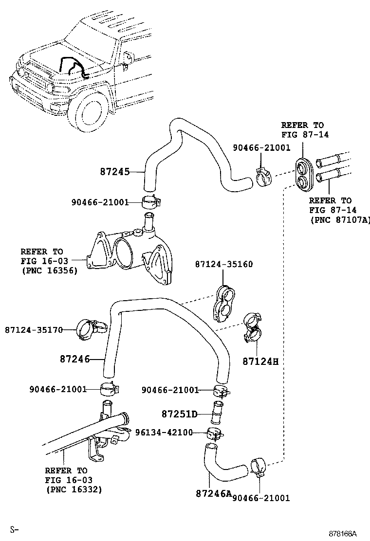  FJ CRUISER |  HEATING AIR CONDITIONING WATER PIPING