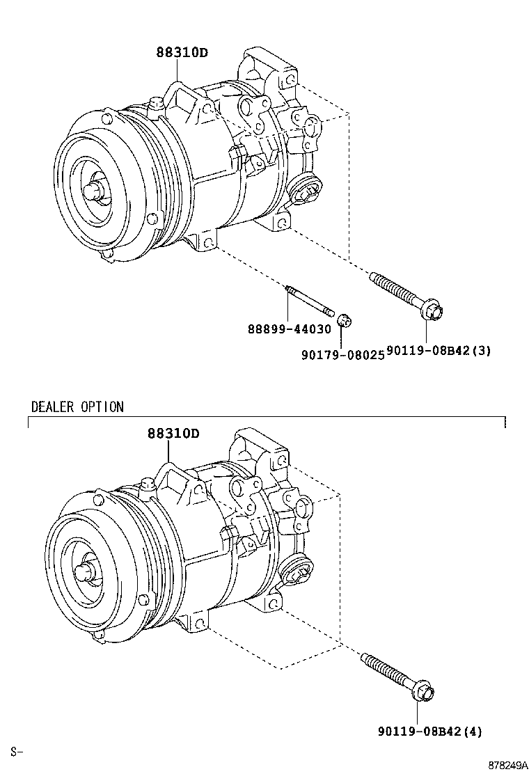  PREVIA TARAGO |  HEATING AIR CONDITIONING COMPRESSOR