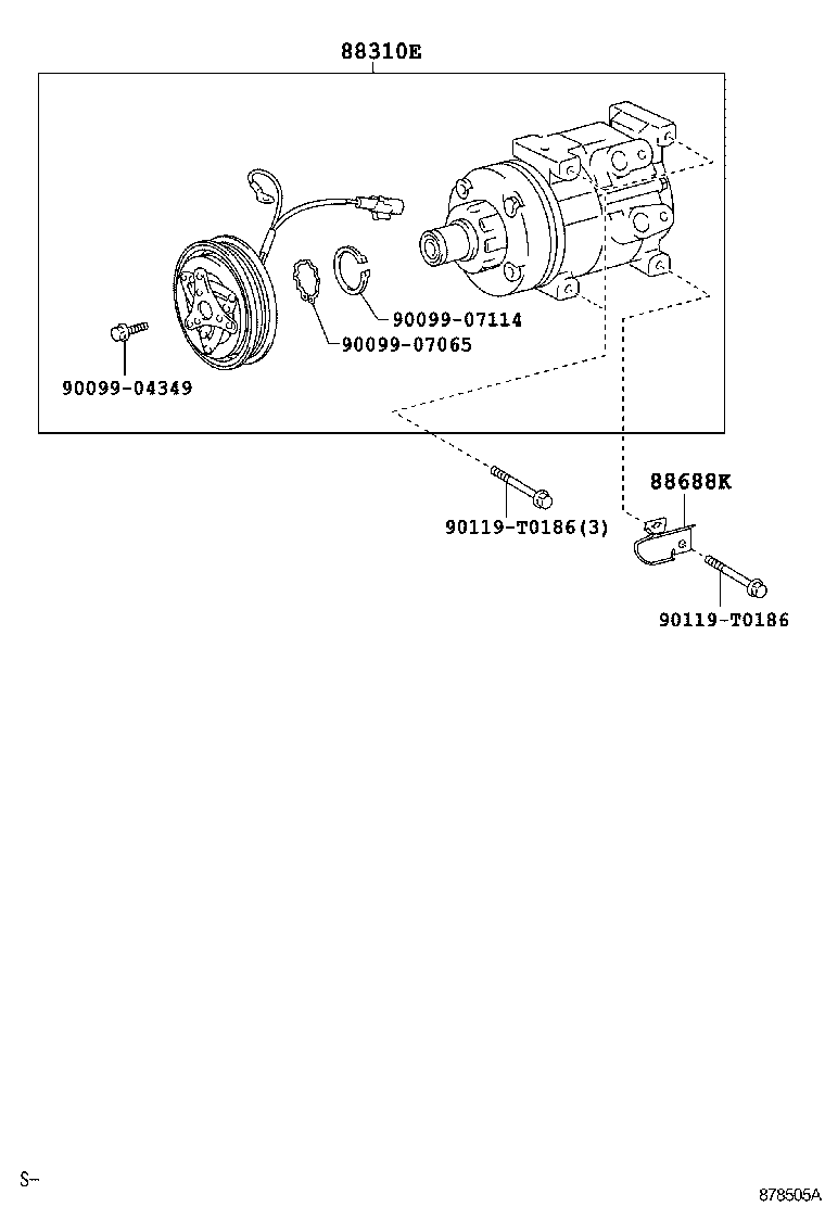  HILUX |  HEATING AIR CONDITIONING COMPRESSOR