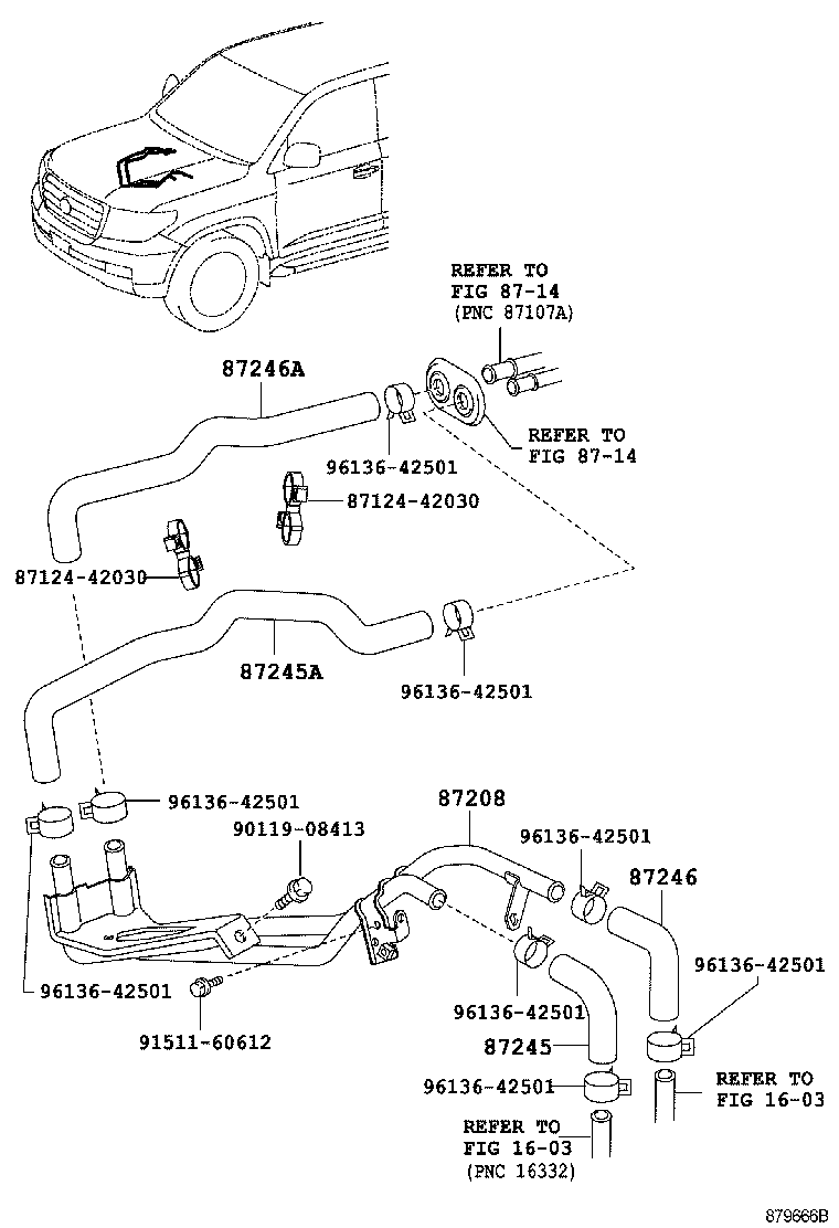  LAND CRUISER 200 |  HEATING AIR CONDITIONING WATER PIPING