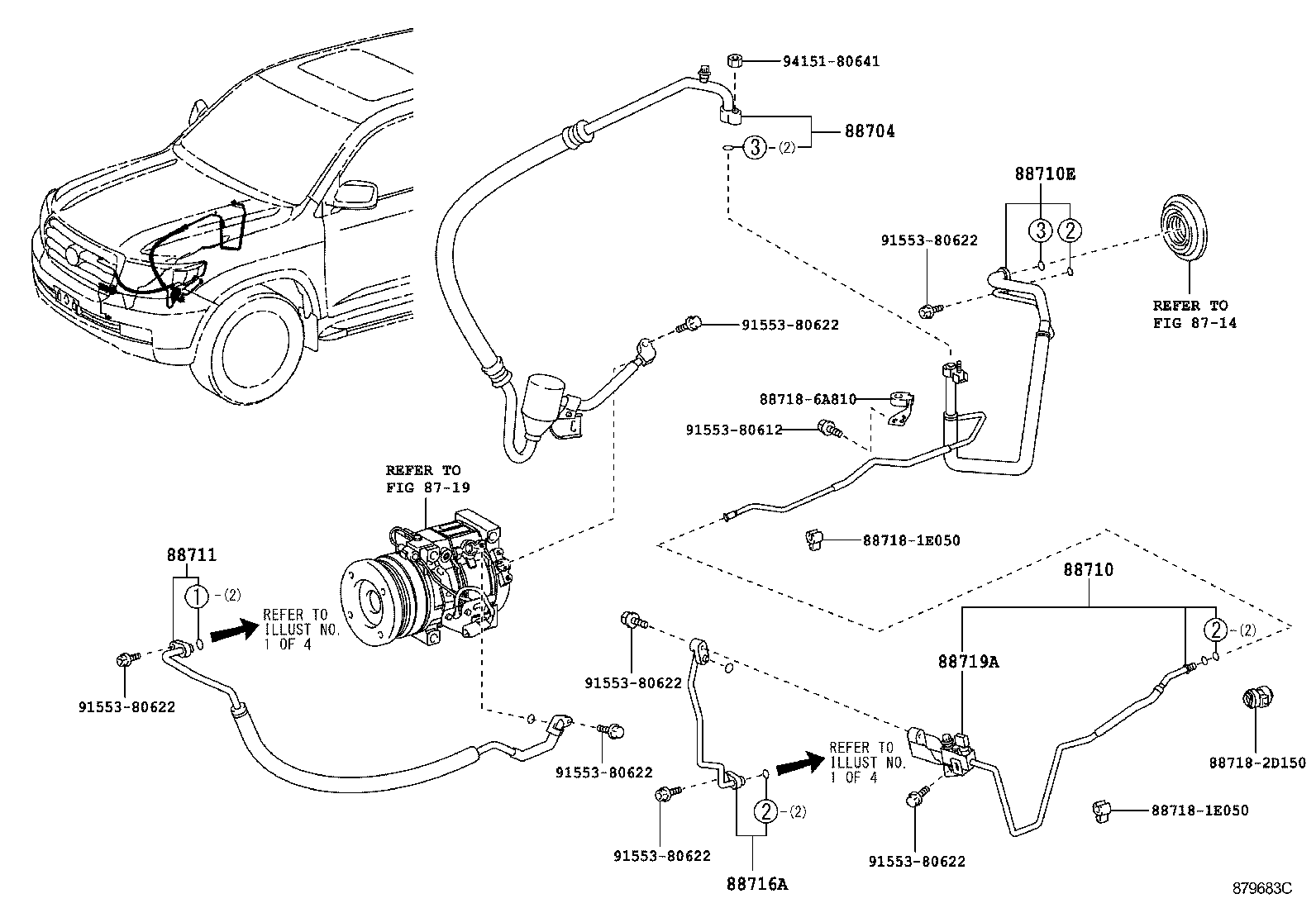  LAND CRUISER 200 |  HEATING AIR CONDITIONING COOLER PIPING