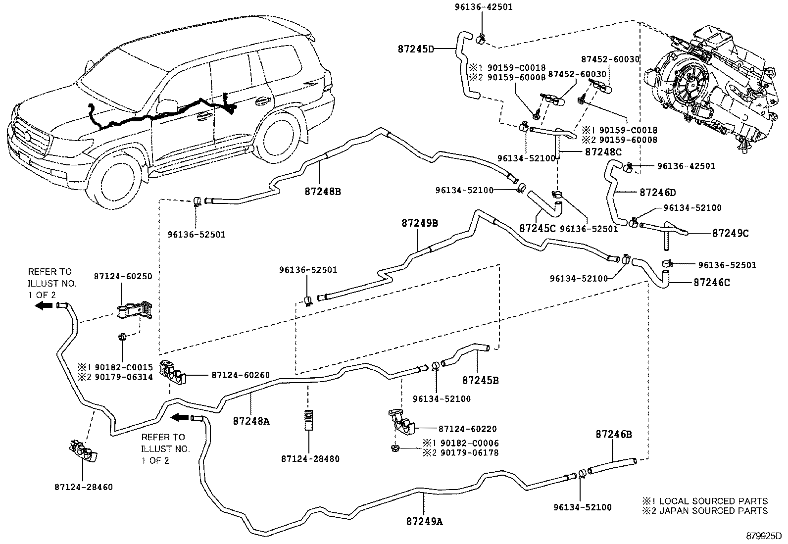  LAND CRUISER 200 |  HEATING AIR CONDITIONING WATER PIPING