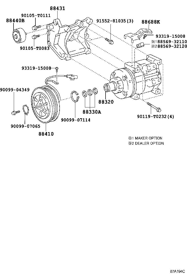  INNOVA KIJANG INNOVA |  HEATING AIR CONDITIONING COMPRESSOR