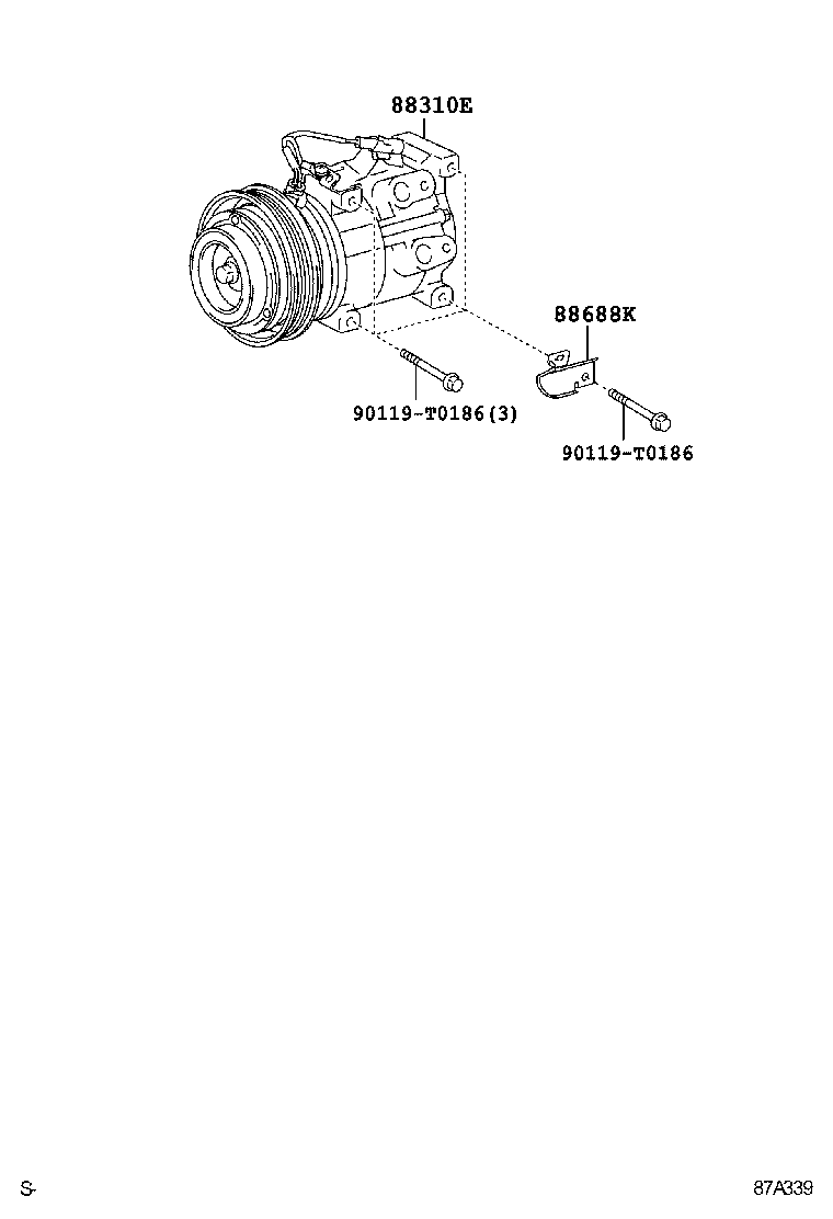  FORTUNER |  HEATING AIR CONDITIONING COMPRESSOR
