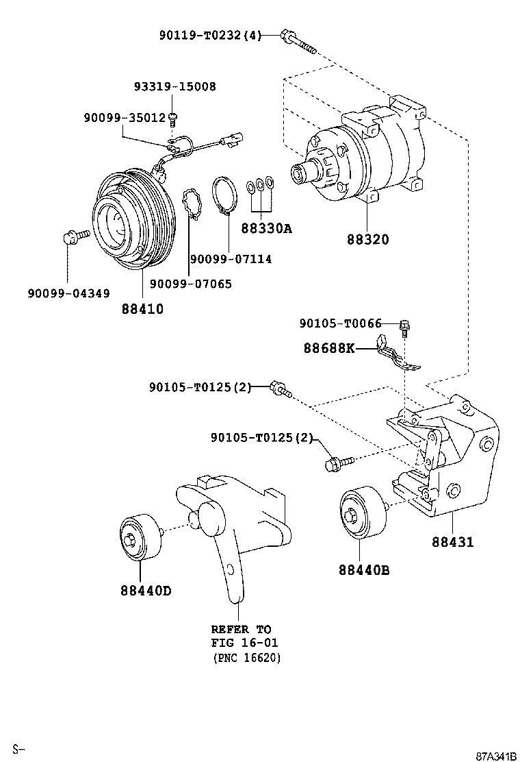  FORTUNER |  HEATING AIR CONDITIONING COMPRESSOR