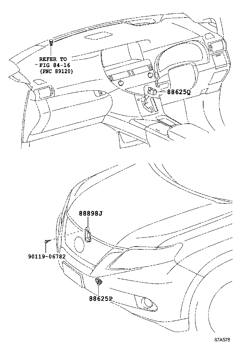  RX270 350 450H |  HEATING AIR CONDITIONING CONTROL AIR DUCT