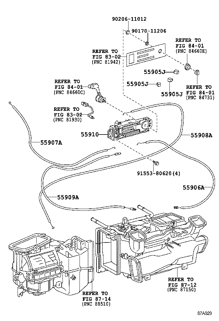  LAND CRUISER 70 |  HEATING AIR CONDITIONING CONTROL AIR DUCT