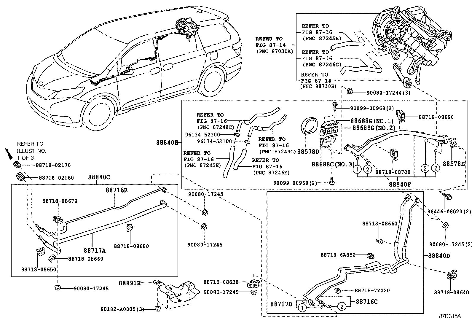  SIENNA |  HEATING AIR CONDITIONING COOLER PIPING