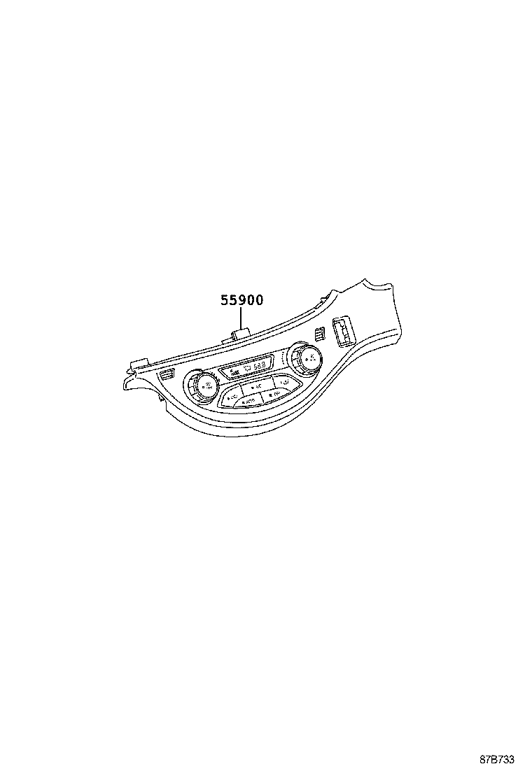  YARIS |  HEATING AIR CONDITIONING CONTROL AIR DUCT