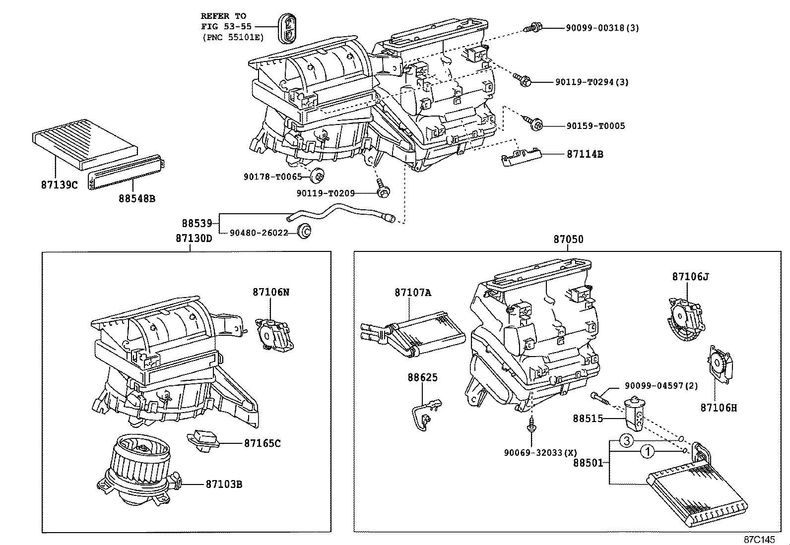  HILUX |  HEATING AIR CONDITIONING COOLER UNIT