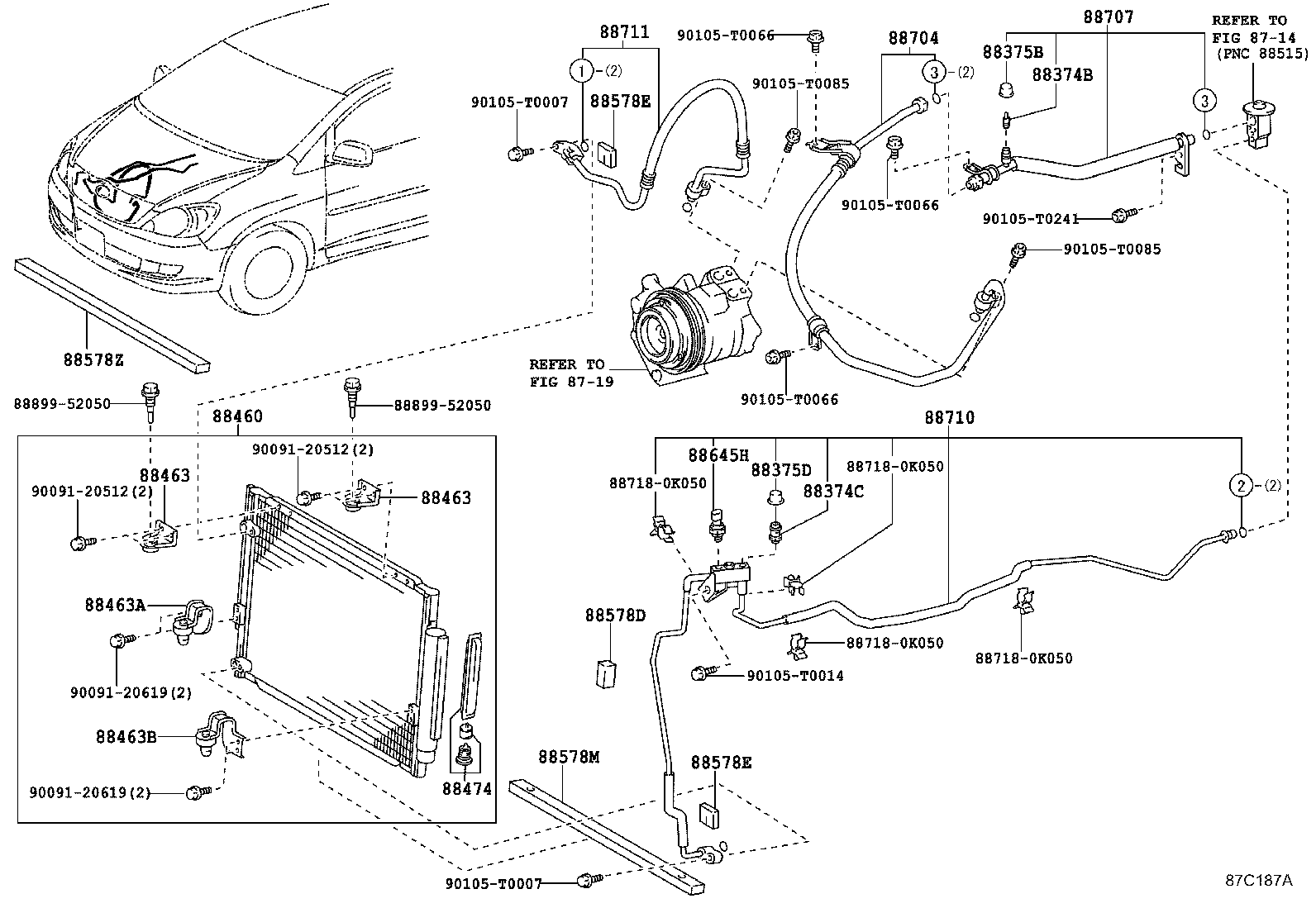  INNOVA KIJANG |  HEATING AIR CONDITIONING COOLER PIPING