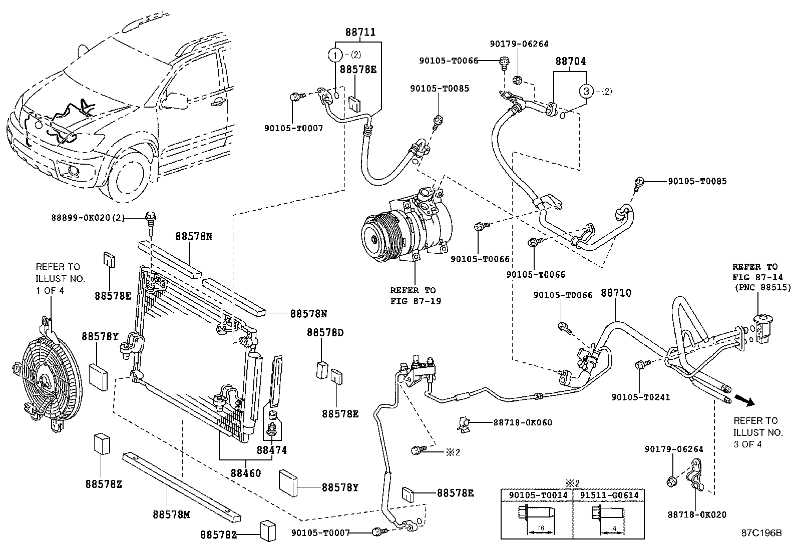  FORTUNER |  HEATING AIR CONDITIONING COOLER PIPING