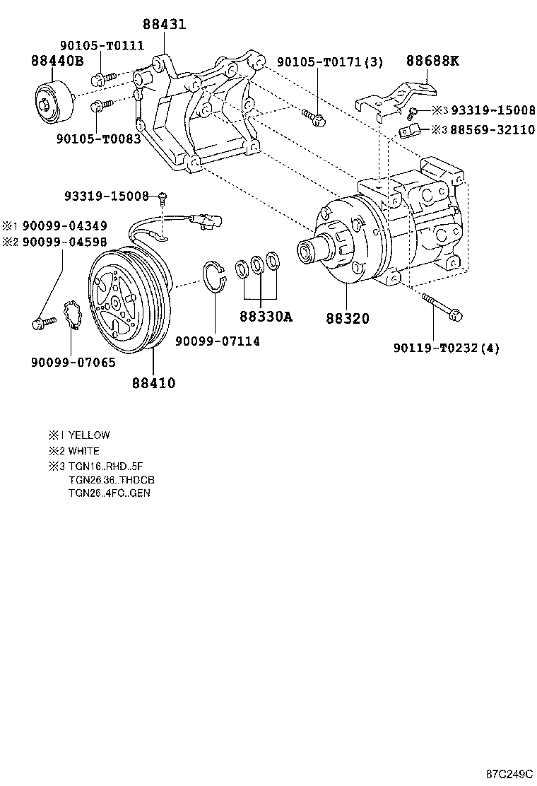  HILUX |  HEATING AIR CONDITIONING COMPRESSOR