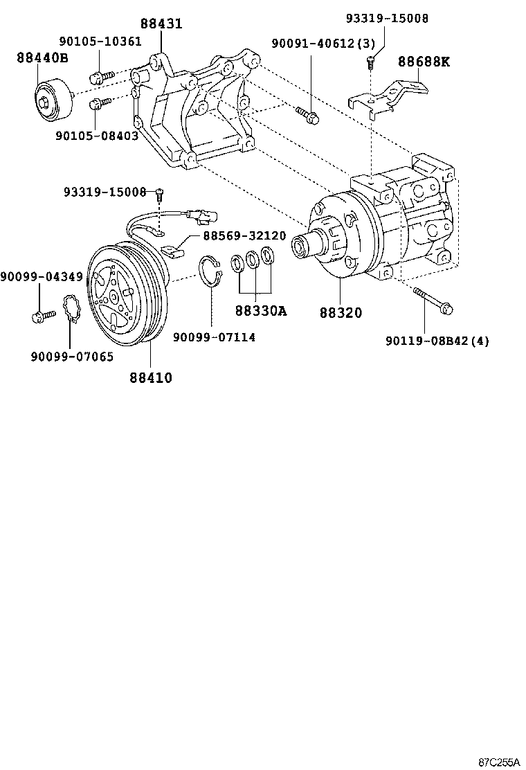  HILUX |  HEATING AIR CONDITIONING COMPRESSOR