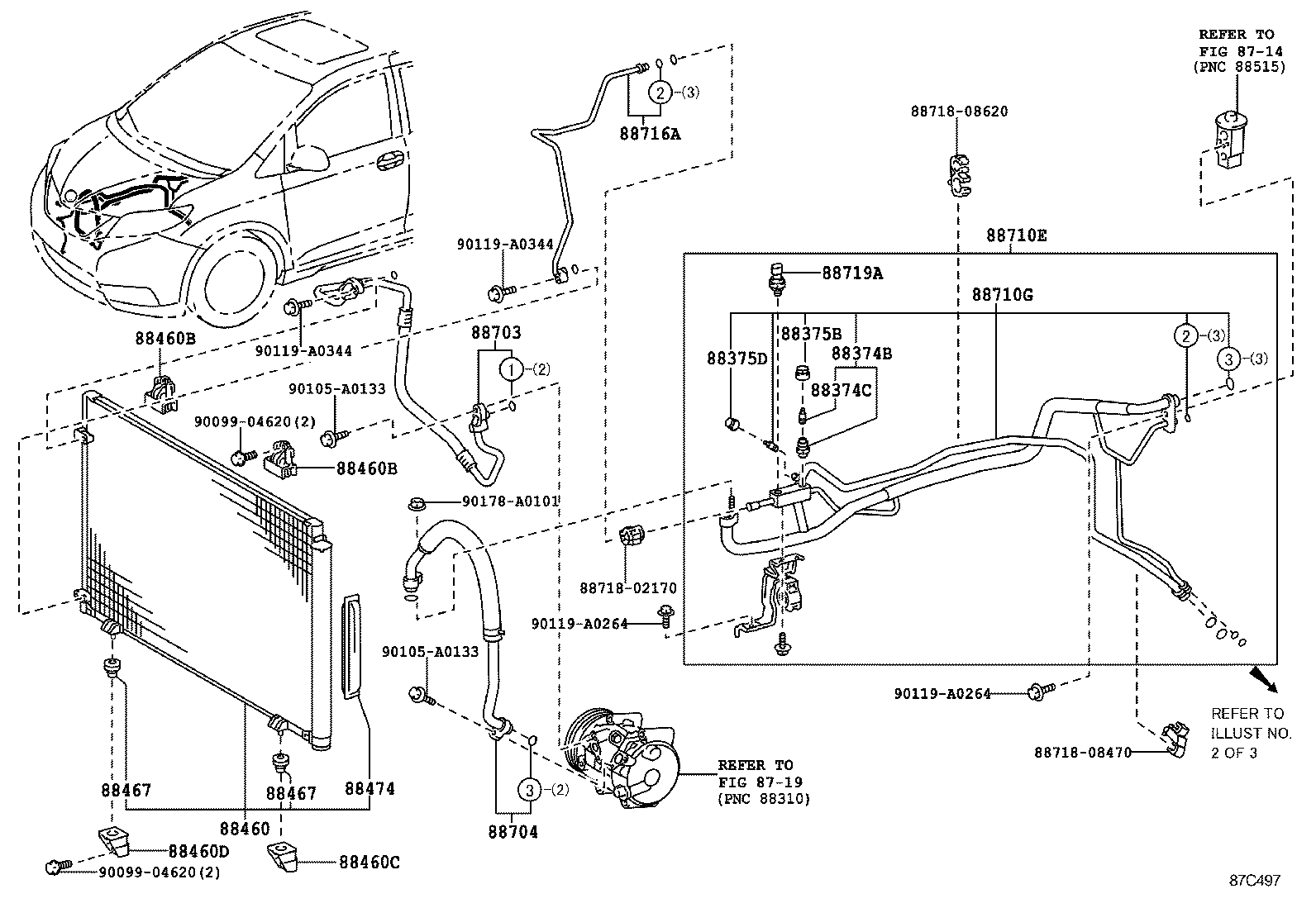  SIENNA |  HEATING AIR CONDITIONING COOLER PIPING