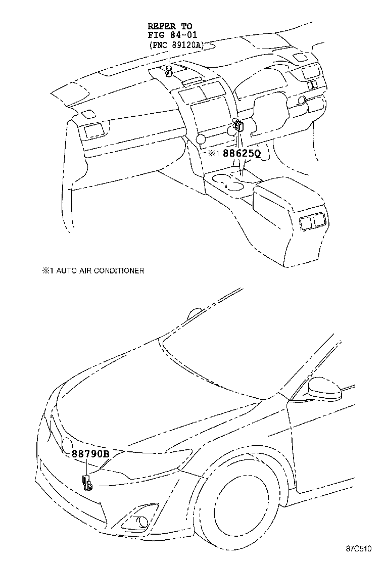  CAMRY AURION HV ARL |  HEATING AIR CONDITIONING CONTROL AIR DUCT