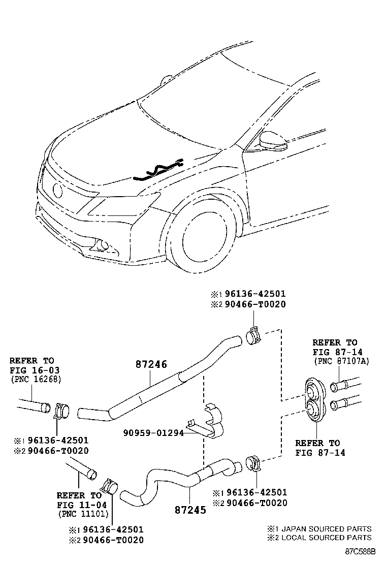  CAMRY HYBRID ASIA |  HEATING AIR CONDITIONING WATER PIPING