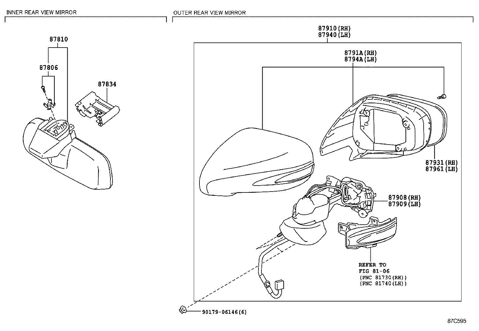  IS250C 300C |  MIRROR