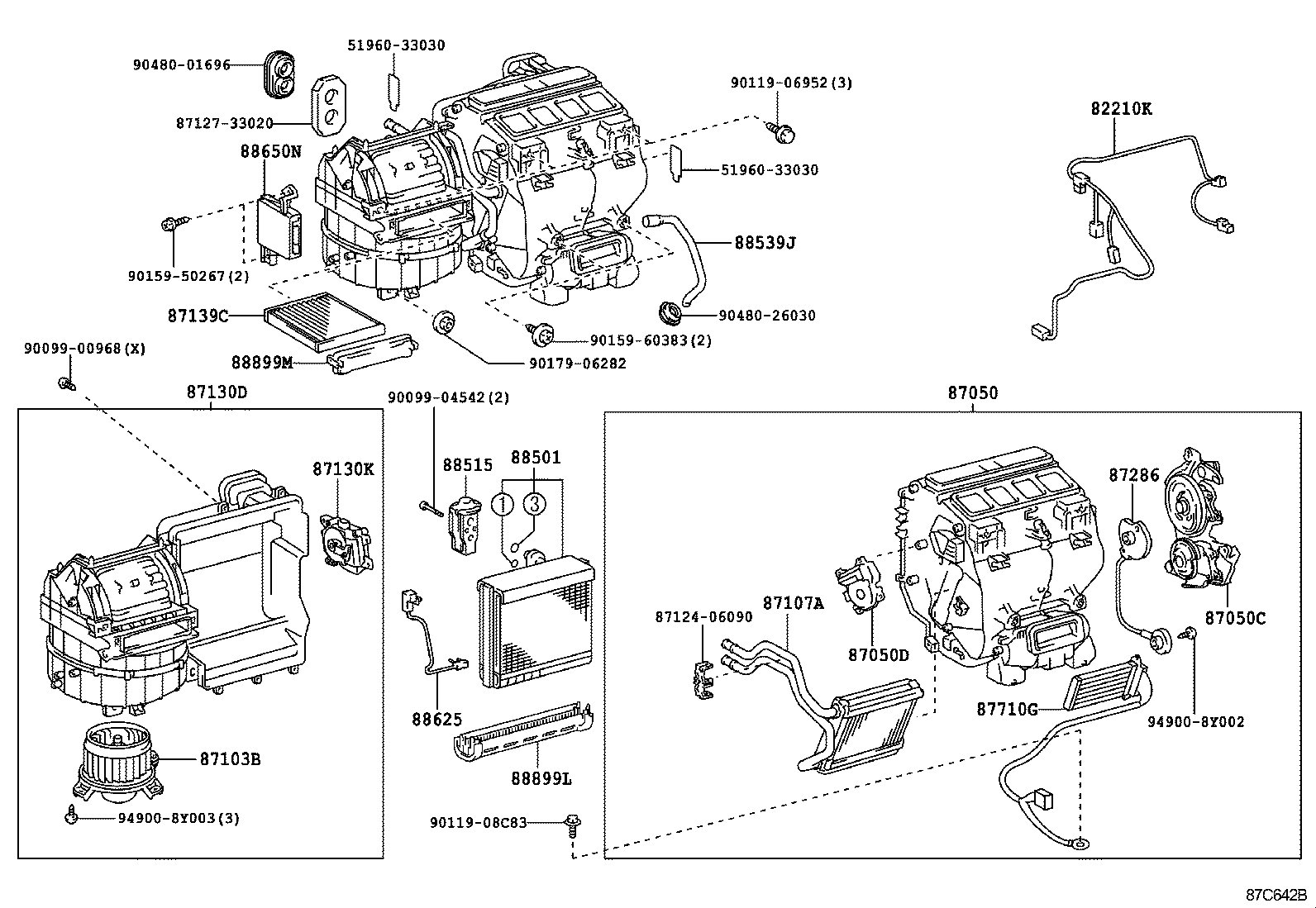  CAMRY AURION HV ARL |  HEATING AIR CONDITIONING COOLER UNIT