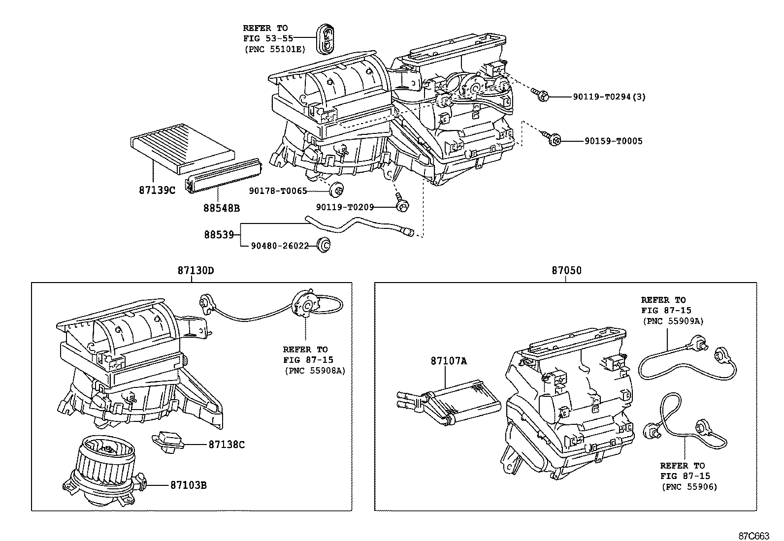  HILUX |  HEATING AIR CONDITIONING COOLER UNIT