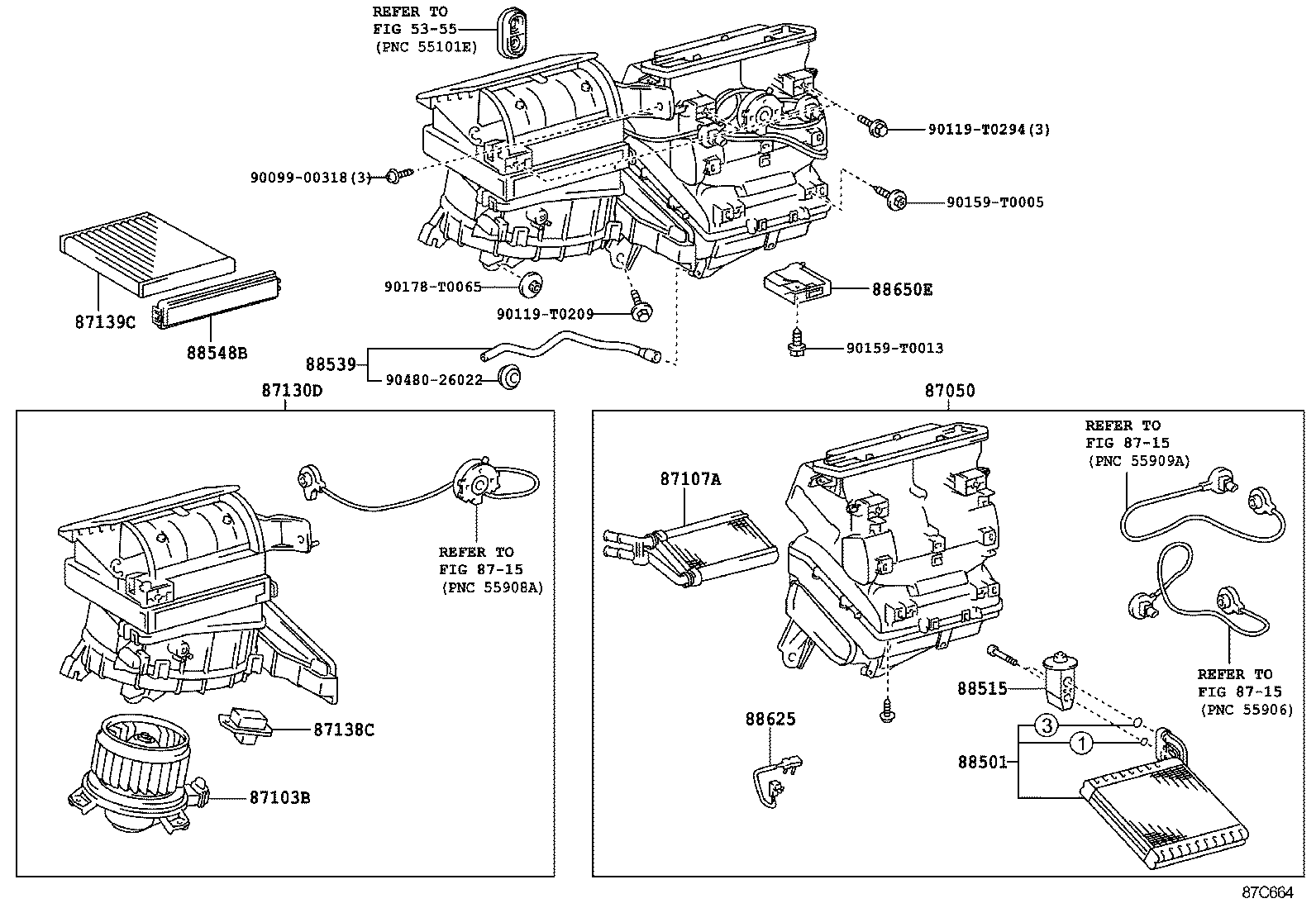  HILUX |  HEATING AIR CONDITIONING COOLER UNIT