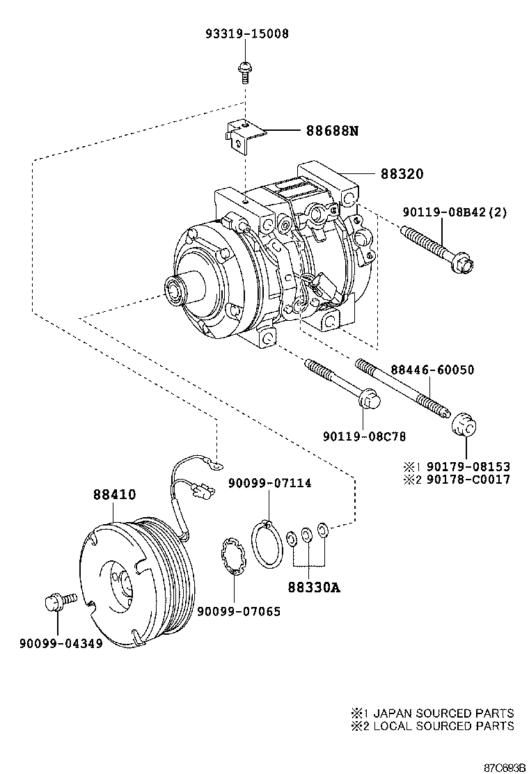  LAND CRUISER CHINA |  HEATING AIR CONDITIONING COMPRESSOR